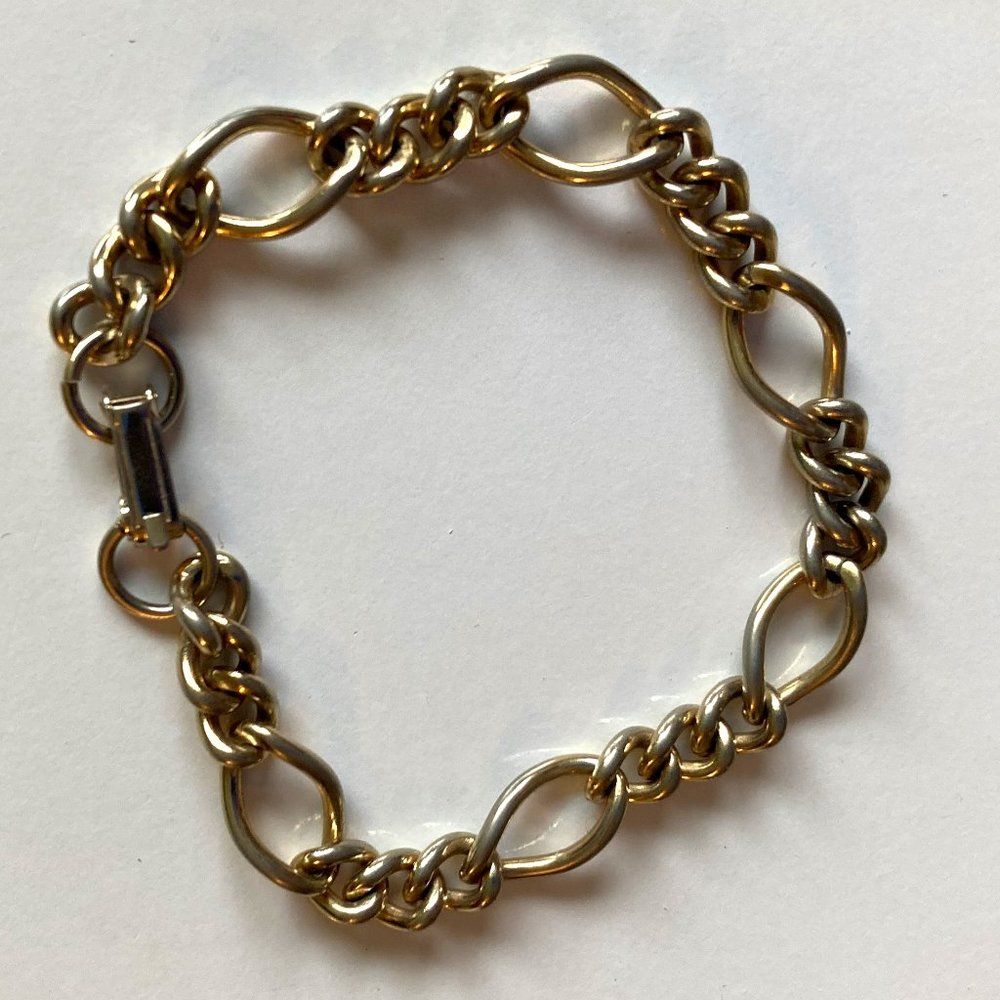 Gold Tone Chain Bracelet - Vintage - FREE with Purchase*